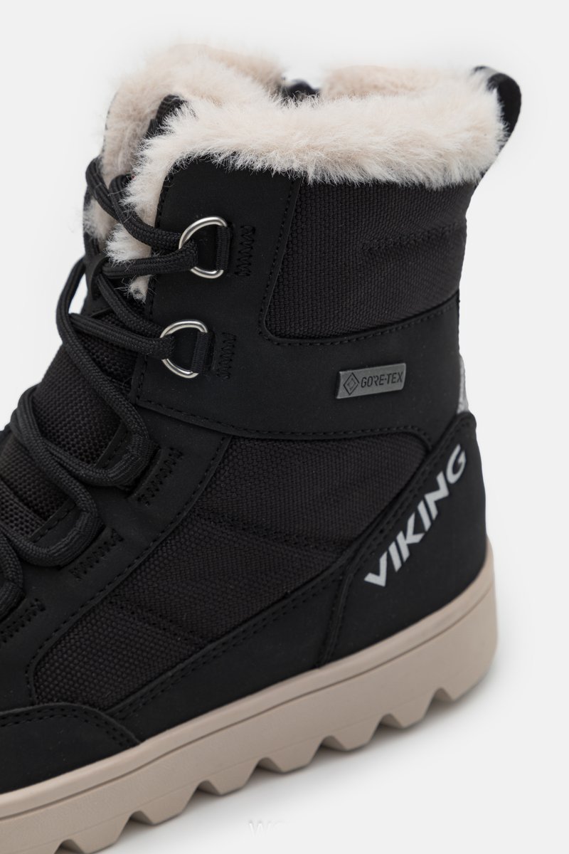 Viking GORE-TEX FLEEK MID GTX 1V - Botines con cordones - black/negro