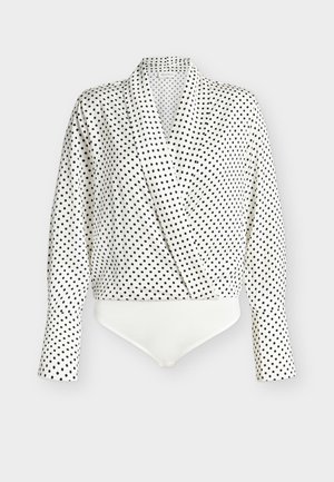 Anna Field WRAP BODYSUIT - Pluus - black/white