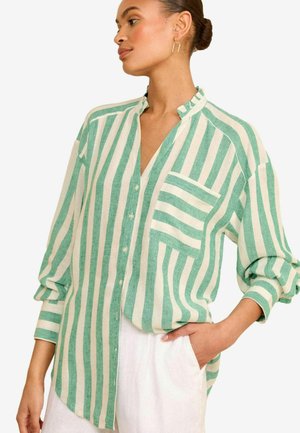 STRIPE - Paitapusero - green and white
