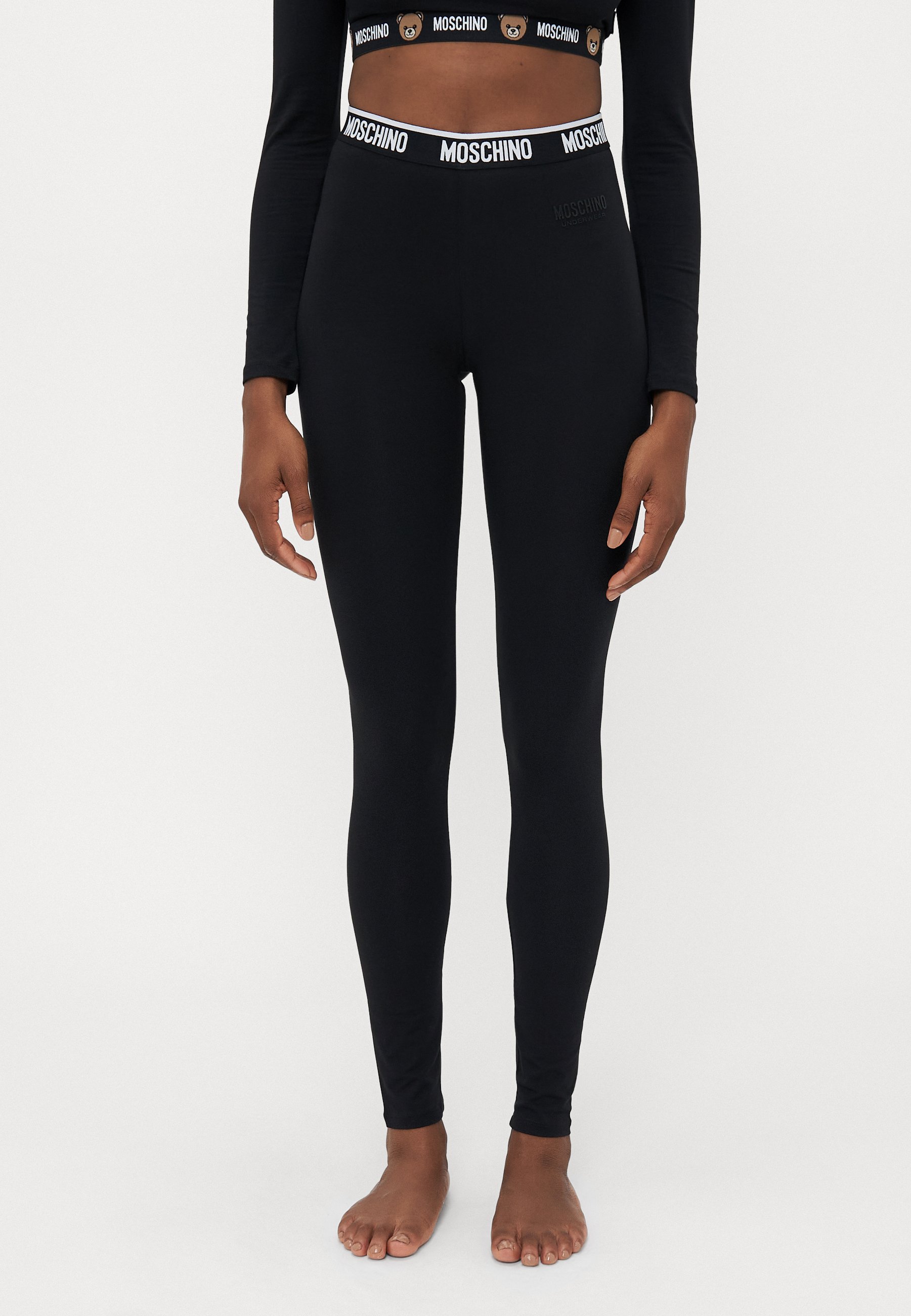Moschino Underwear LEGGINGS - Pyjama bottoms - black - Zalando.co.uk