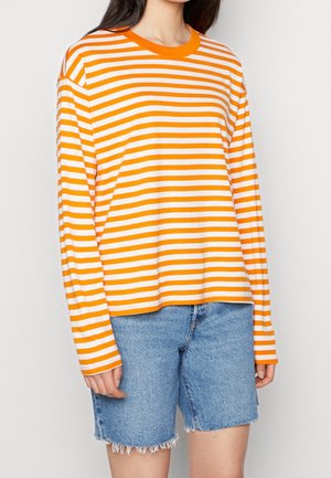 Langærmet T-shirt - orange