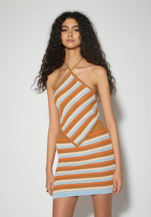 SOMETHINGNEW BEYONCE HAULTER SCARF - Débardeur - desert sun