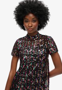Superdry & Co HIGH NECK SEQUIN  - Cocktailkjole / festkjole - multi col sequin