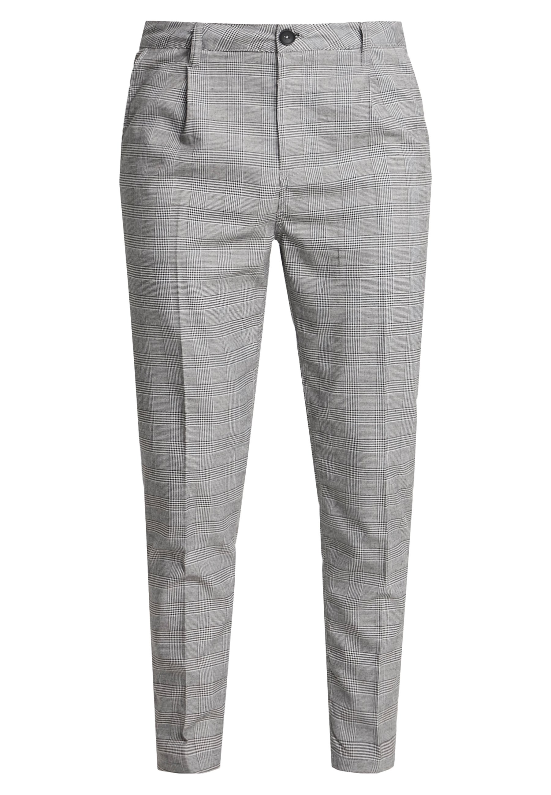Cotton On OXFORD Bukse black prince of wales Zalando.no Cotton On OXFORD Bukse charcoal prince of wales Zalando.no