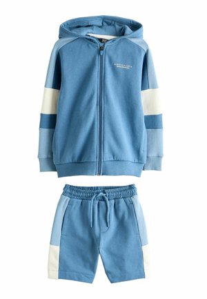 REGULAR FIT - COLOURBLOCK ZIP THROUGH SET - Sweater met rits - blue