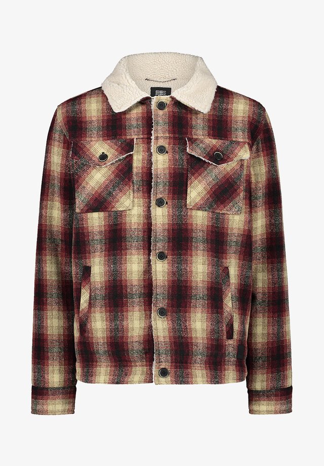 WOOL CHECK - Softshelljas - haute red