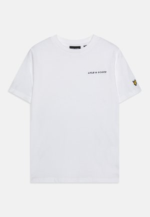 Lyle & Scott SCRIPT EMBROIDERED - T-shirts - white