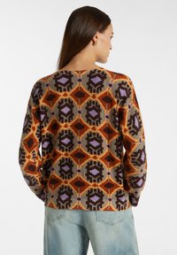 Elena Mirò STAMPATA E RICAMATA - Maglione - beige