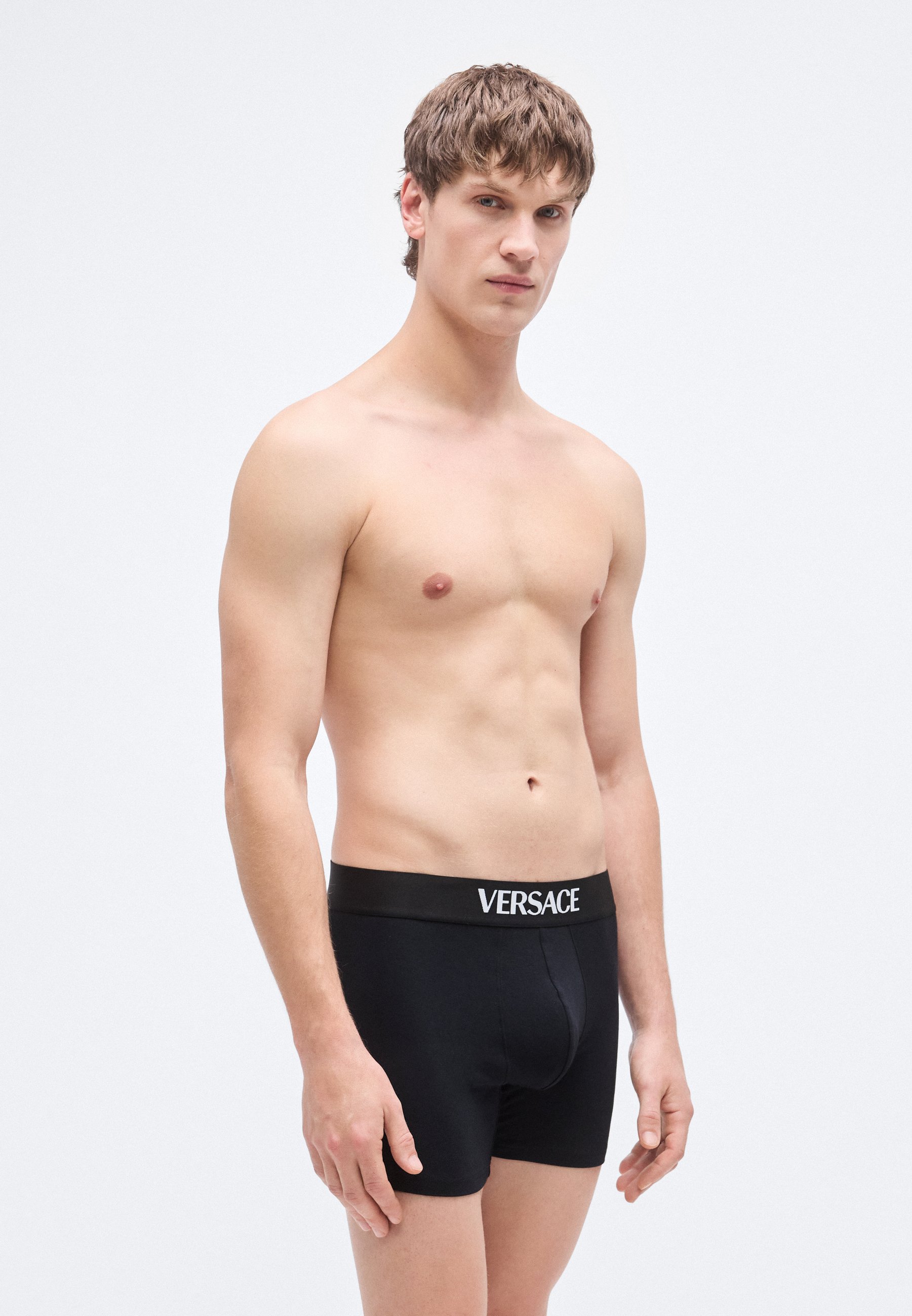 Versace TRUNK ESSENTIAL LOGO 3 PACK - Boxer briefs - black