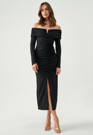AYSHA MIDI - Jersey dress - black