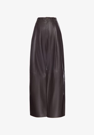 faina, Leren broek - brown