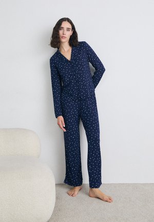 Hunkemöller PJ SET STARS - Nachtwäsche Set - blue