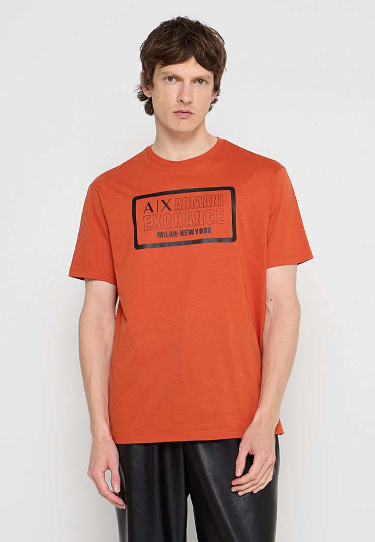 Armani Exchange T-shirt print oranje