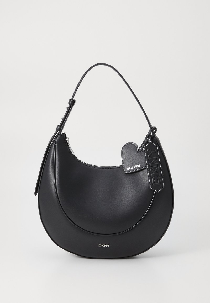 DKNY SADIE SHOULDER BAG - Rankinė - black/silver-coloured