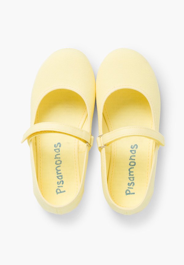 MERCEDITAS TIRA ADHERENTE FINA – Lauflernschuh – amarillo limón