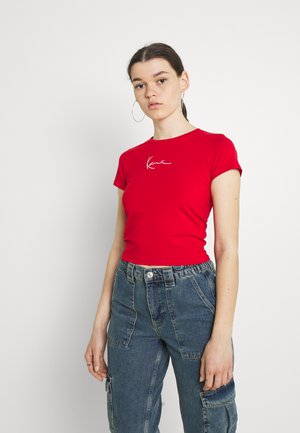 SMALL SIGNATURE TEE - T-shirts med print - red