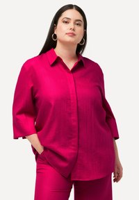 Ulla Popken 3/4 SLEEVE - Camicia - light heather