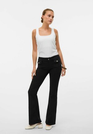 Flared jeans - black