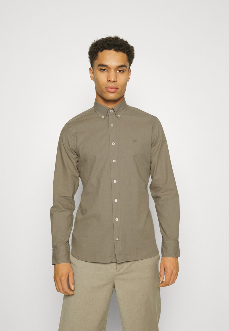 Hackett London GARMENT DYED OXFORD Shirt olive Zalando.ie