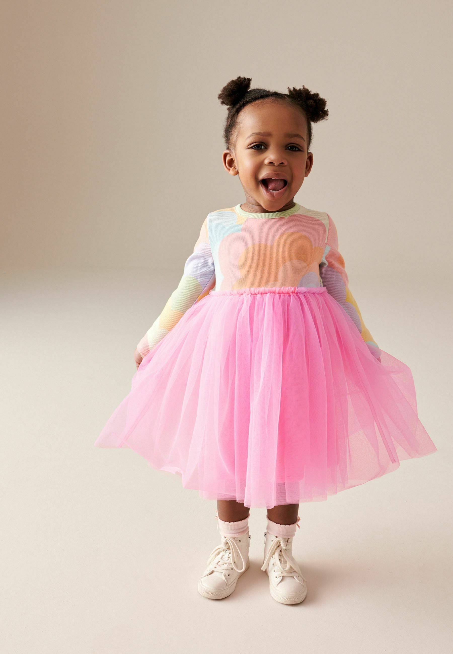 Robe D'été Fille Next - Taille 4 Ans - Rose Corail - Très Bon état