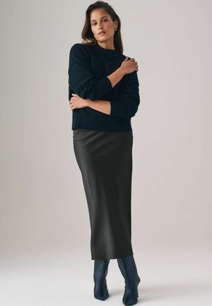 THE SET REGULAR FIT - 2 PACK MIDI - Jupe trapèze - berry red black