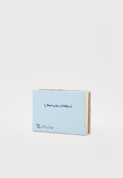 Olympia Le-Tan BOOK CLUTCH - Geantă plic - sea tex