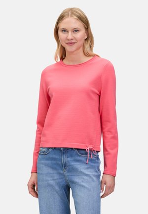MIT RUNDHALSAUSSCHNITT - Maglione - calypso coral