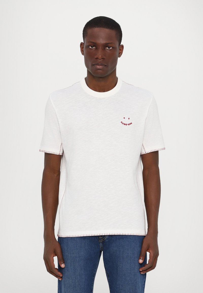PS Paul Smith CASUAL FIT HAPPY - T-shirt basique - off white