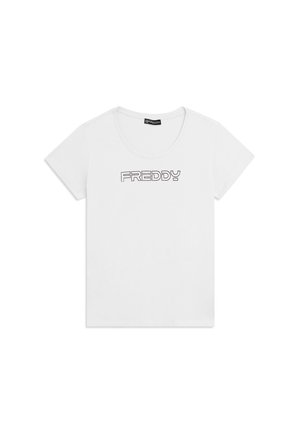 CORTA LOGO IN OUTLINE GLITTER - T-shirt con stampa - white