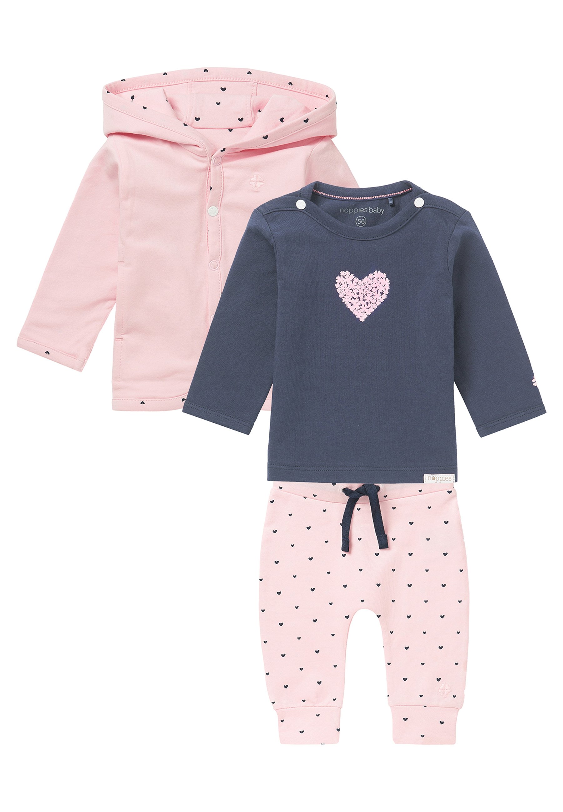 Noppies 3PCS BABY GIFT SET – BIRTH GIFT SET - Vest - light rose/donkerroze  - Zalando.nl