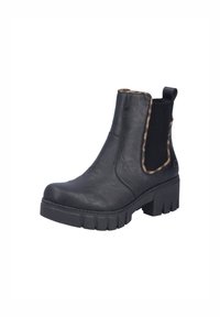 Rieker Plateaustiefelette - schwarz