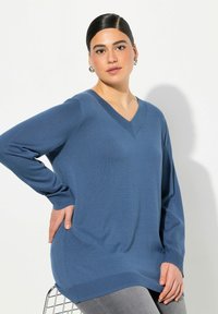Ulla Popken Strickpullover - ink blue