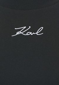 KARL LAGERFELD SIGNATURE - Základné tričko - black