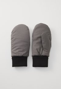 Hallid isolatsiooniga kinnaste välimine pind on sile, mustad elastsed mansetid ja ümardatud kuju tagab käe katmise. Pole erilisi mustreid ega toone.