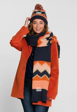 NUNAVIK PARK JACQUARD - Bonnet - dark blue orange