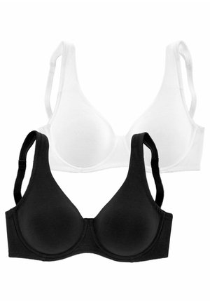 2PACK - Bügel BH - schwarz  weiß