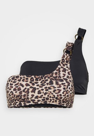 ONLY ONLSUSAN RING ONE BIKINI 2-PACK - Bikini-Top - black/beige