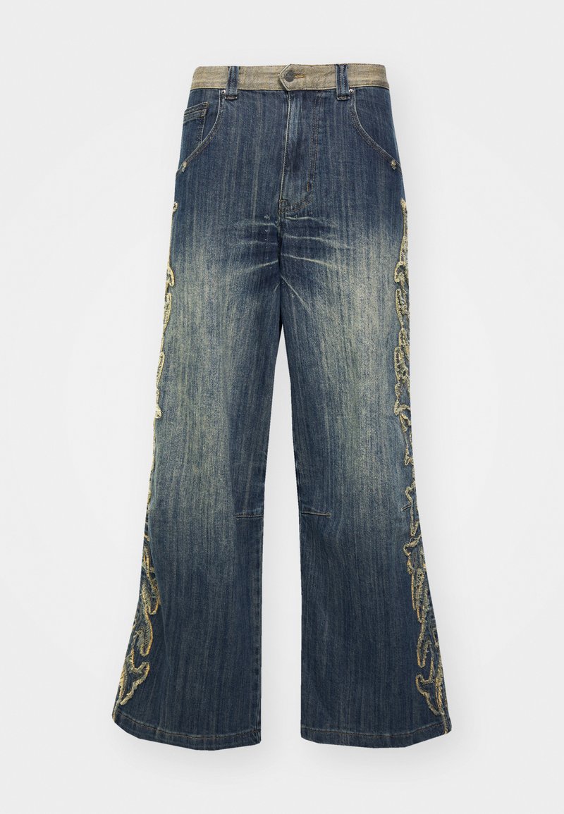 Jaded London Wijde jeans blauw denim/bluedenim Jaded London Wijde jeans blauw denim/bluedenim