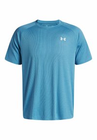 SHORT-SLEEVES UA TECH TEXTURED SS - Jednoduché tričko - ether blue