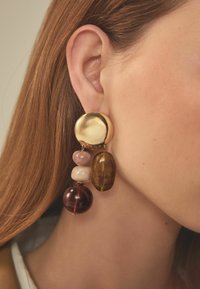 Next CHUNKY RESIN DROP .  - REGULAR FIT - Øreringe - amber orange