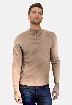HALF-ZIP   - Strickpullover - brown