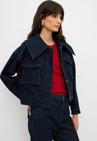 adL WIDE COLLAR - Farkkutakki - navy blue