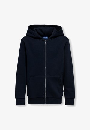 Jūrų laivyno zip-up džemperis, pagamintas iš medvilnės mišinio, su reguliuojamu gobtuvu, kengūros kišenėmis, ir elastiniais rankogaliais bei apačia, užtikrinančiais patogų prigludimą.