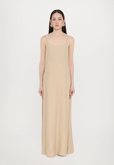 Filippa K DRAPED STRAP DRESS - Galajurk - caramel be