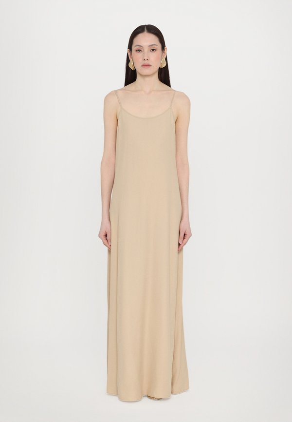 DRAPED STRAP DRESS - Occasion wear - caramel be