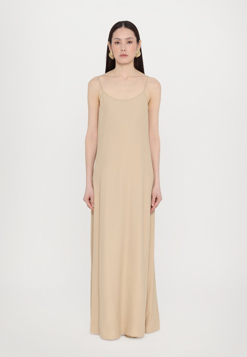 Filippa K DRAPED STRAP DRESS - Pidulikud riided - caramel be