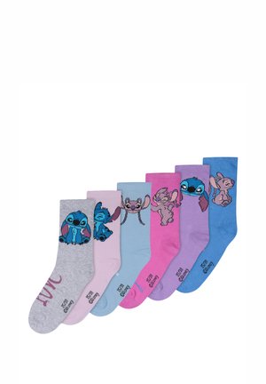 STITCH - PACK OF 6    - Socks - blue
