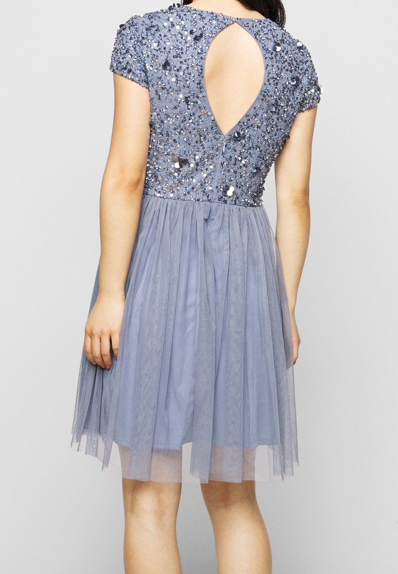 petite beaded cocktail dress Primavera Couture 4201 Size 16 Teal Short Sheer Beaded Cocktail Dress Ruched Sequin Slit Beaded Homecoming Gown