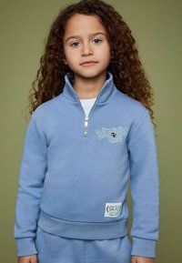 Reiss REISS SMILEYWORLD | REISS HALF-ZIP SWEATSHIRT UNISEX FIT - Felpa - blue