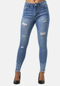 Elara HIGHWAIST - Vaqueros pitillo - blau